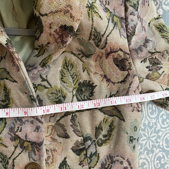 Zara Basic Floral Tapestry Jacket size 4 - Picture 5 of 7